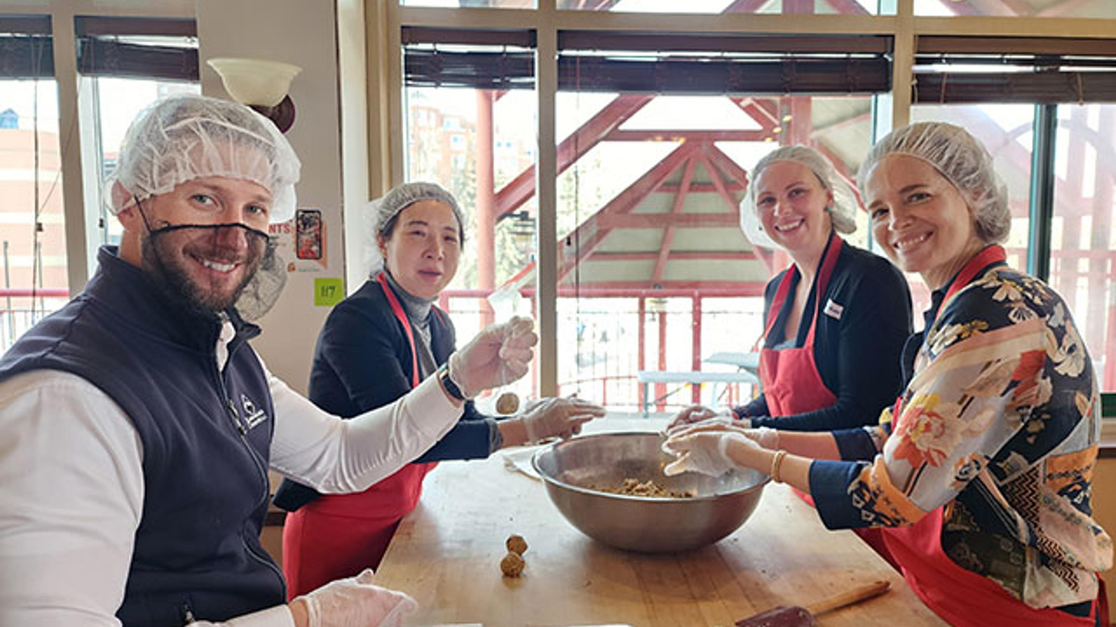 Matco office cooking together