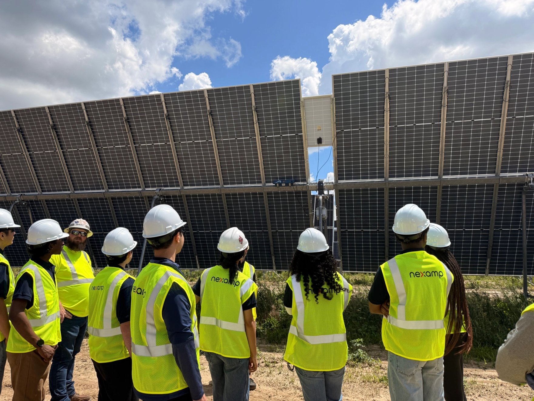 City Colleges fellows at solar site visit
