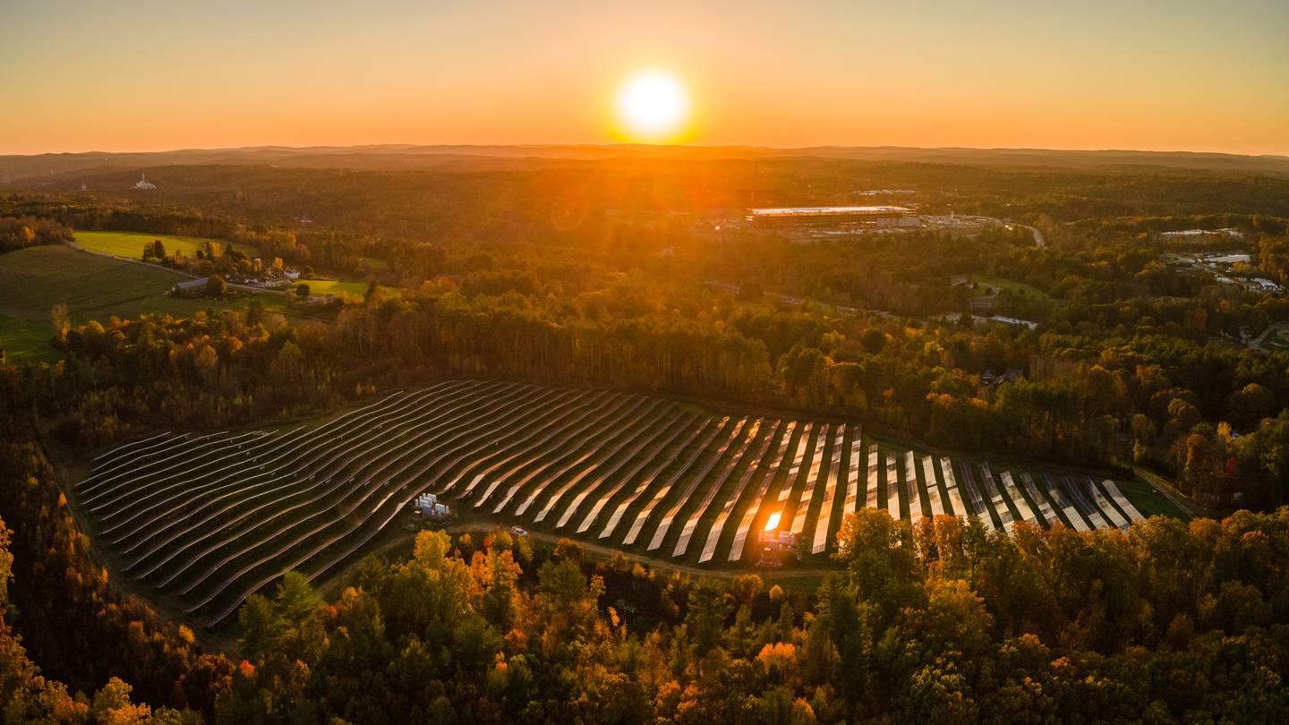 Solar Farm in the Fall - Sutton Solar