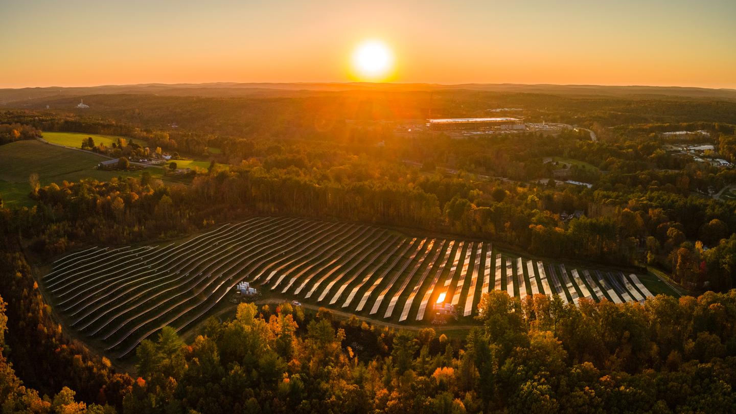 Solar Farm in the Fall - Sutton Solar