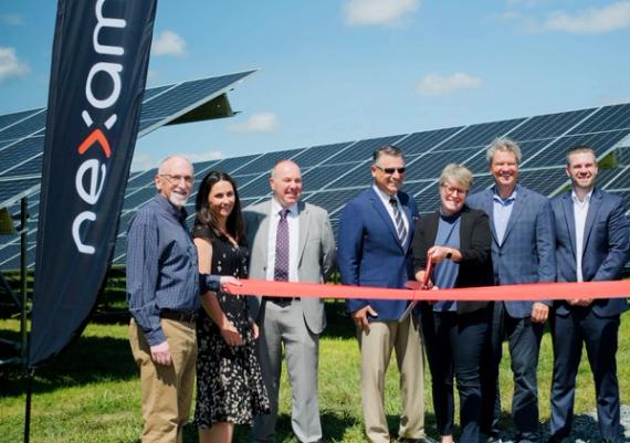 Nexamp and TurningPoint Energy joined local officials to celebrate the completion of Warren Solar