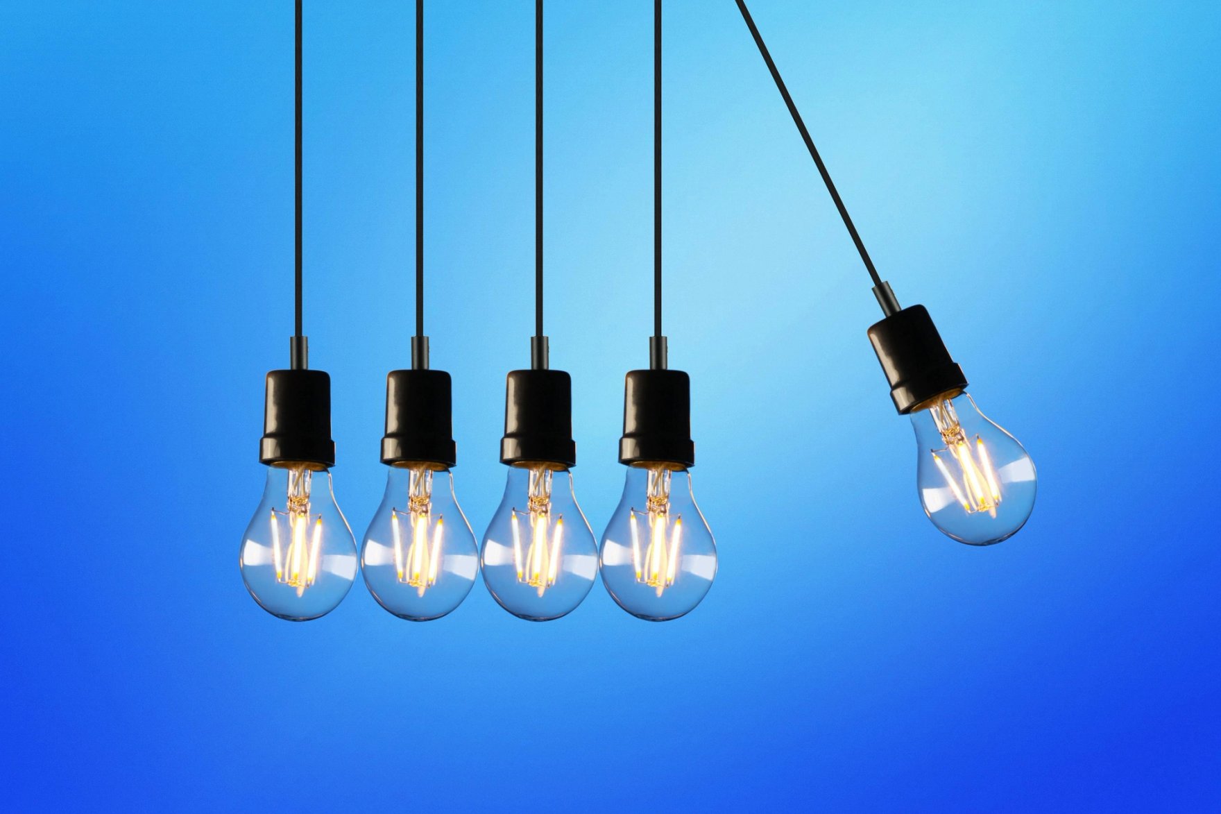 swinging light bulbs