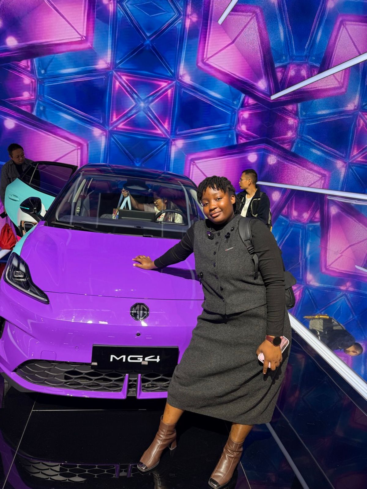 MG4 électrique violet au Salon de Pékin 2026