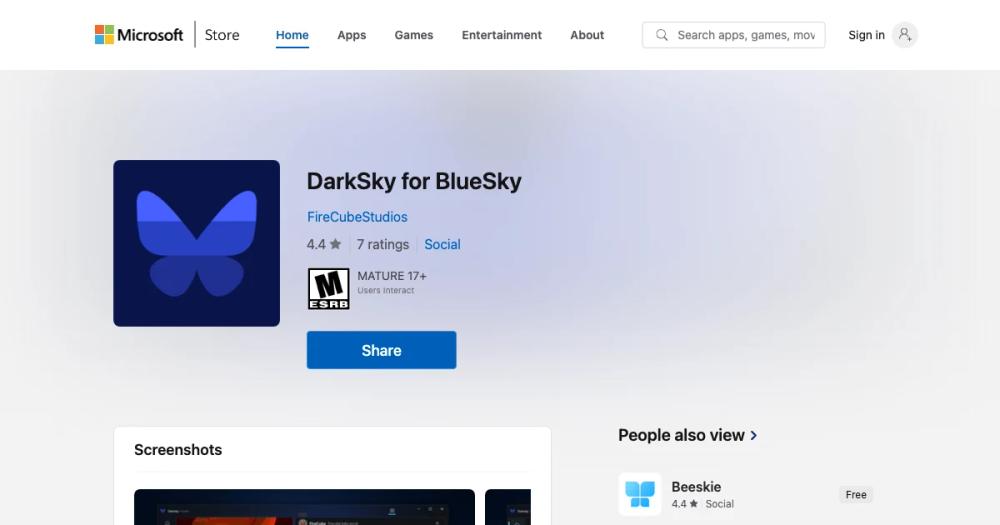 DarkSky: A third party BlueSky client for Windows