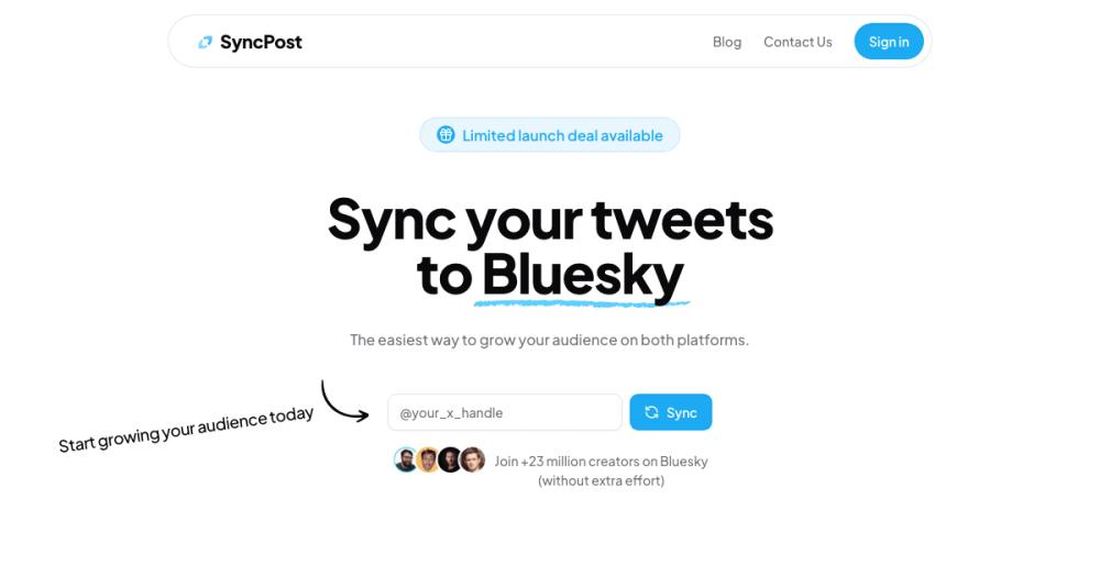 SyncPost: Automatically Cross-Post Tweets to Bluesky Network