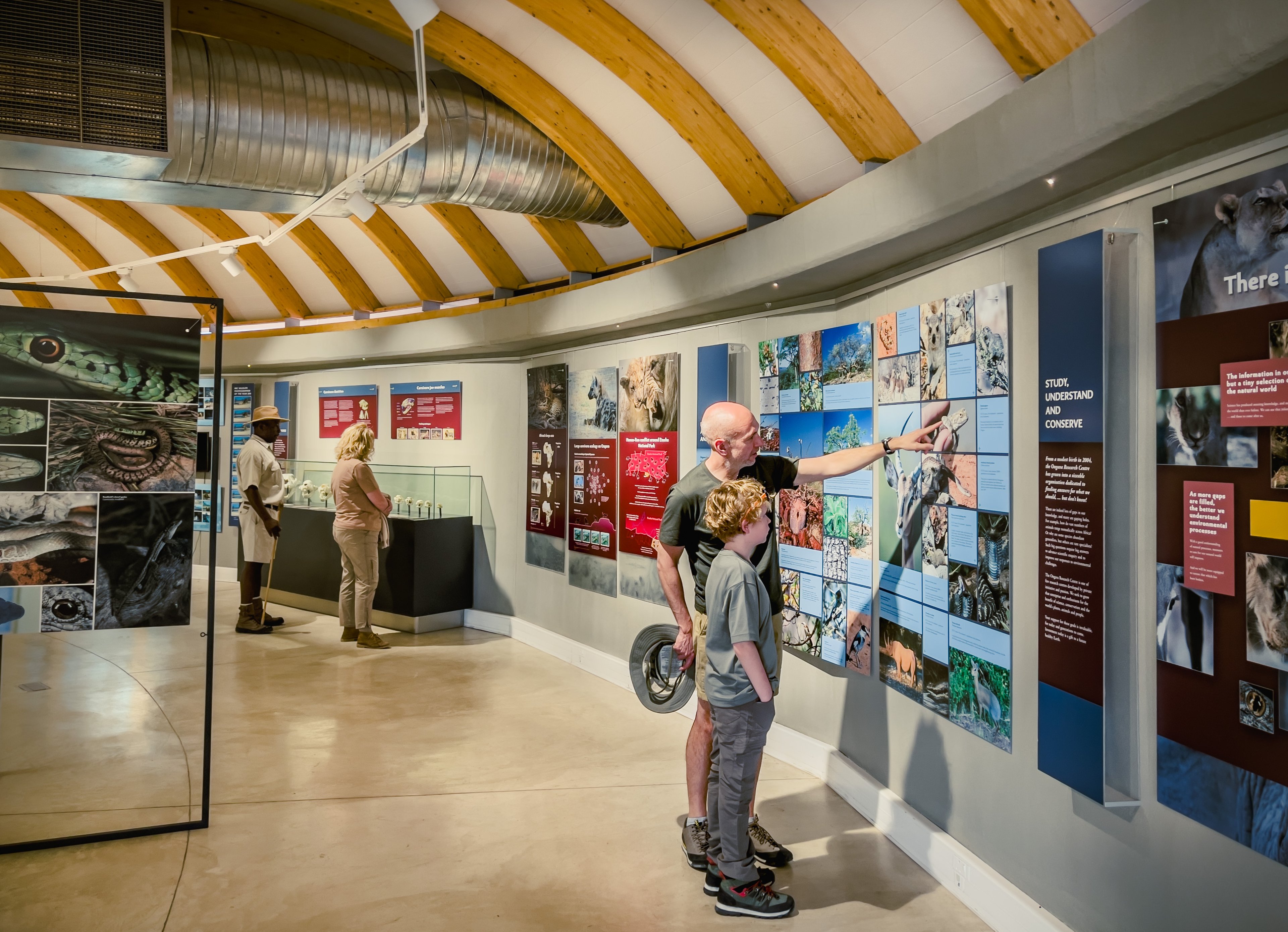 A carousel of fascinating knowledge and insight at the Ongava Discovery Centre.