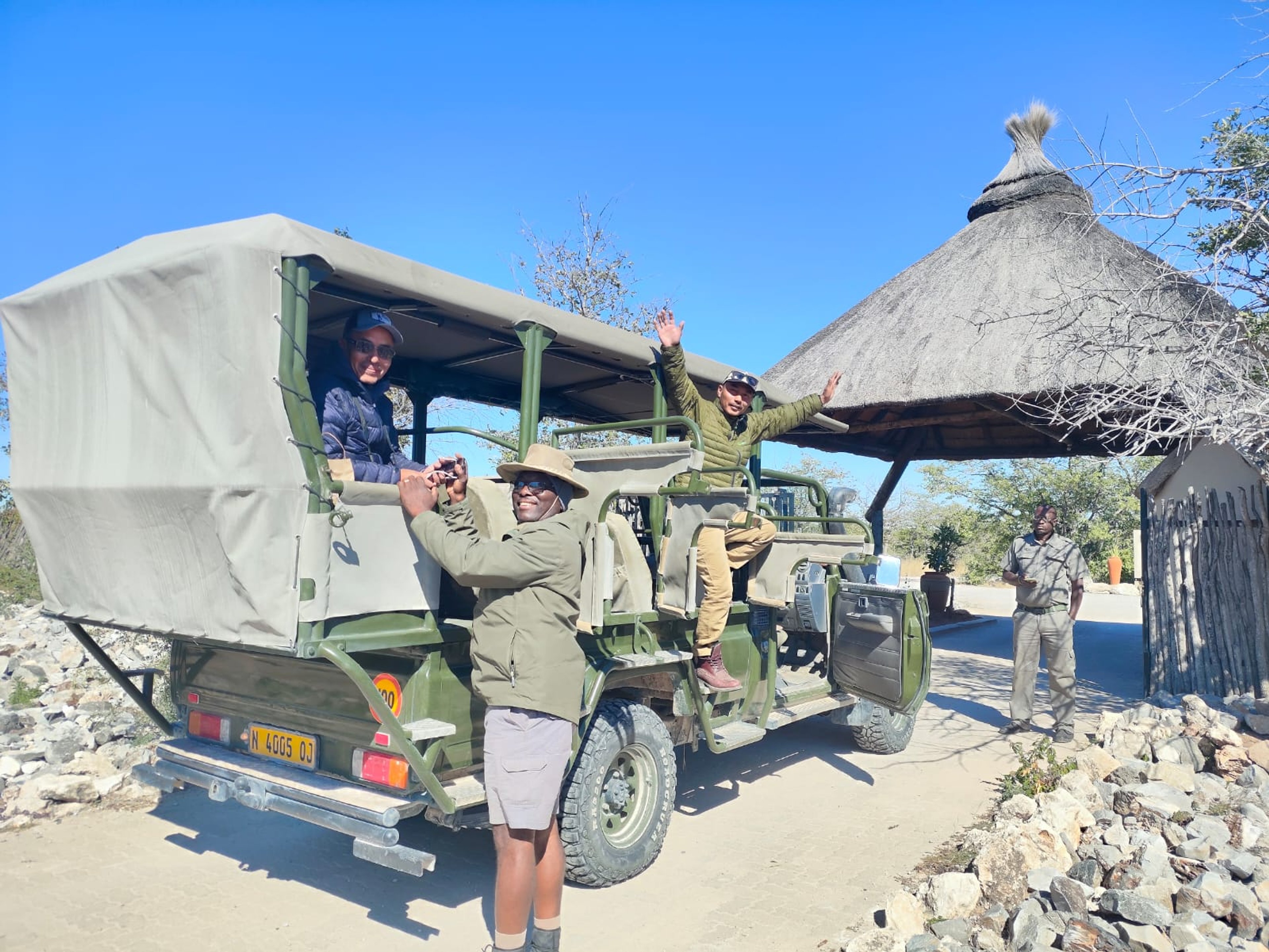 Nepali conservation partner and the Ongava guides, just back from an unforgettable adventure in Etosha National Park.