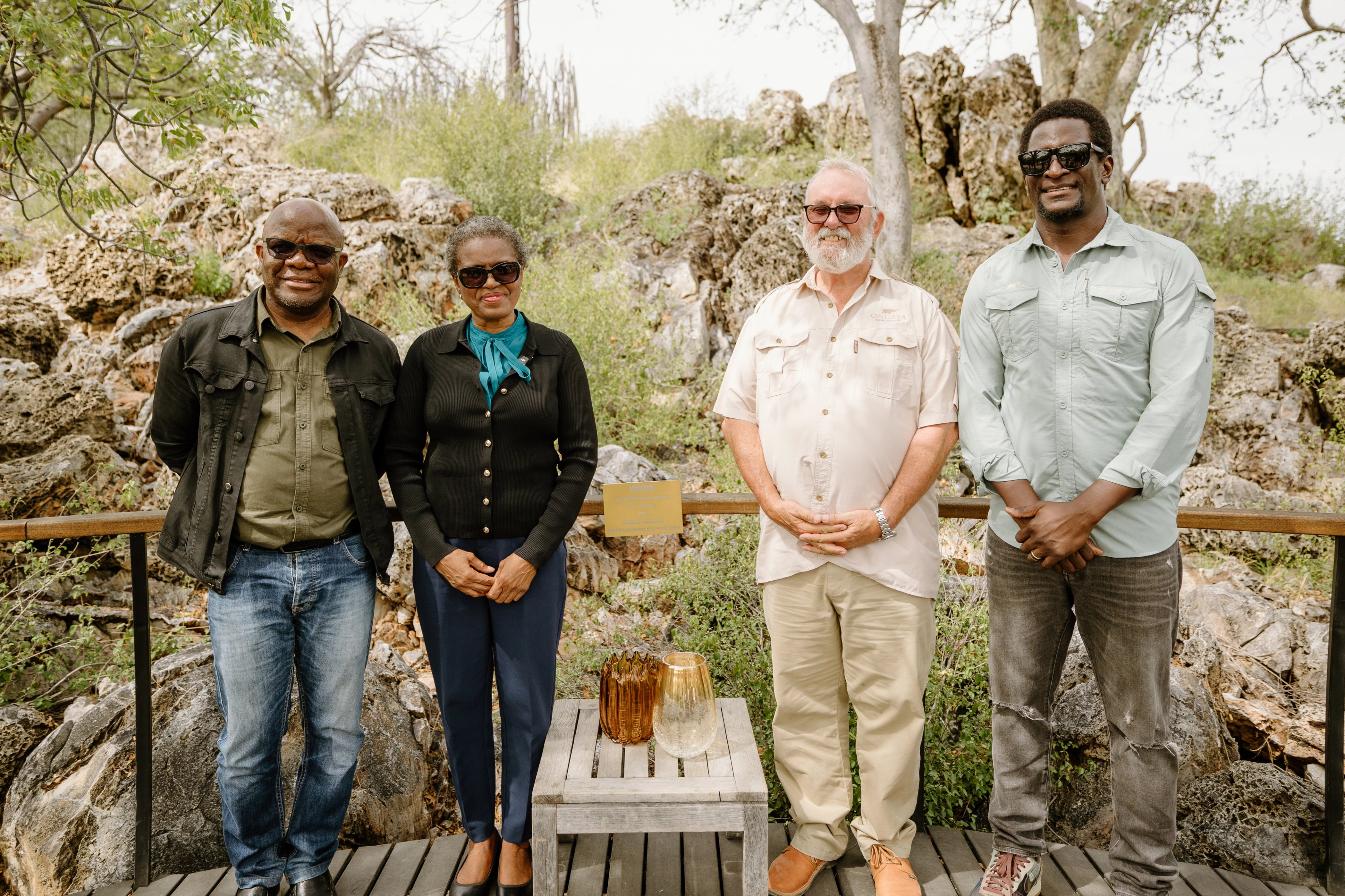 Hon. Indileni Daniel marks the official unveiling of Horizon by Ongava, commemorating the lodge’s new identity and reopening.