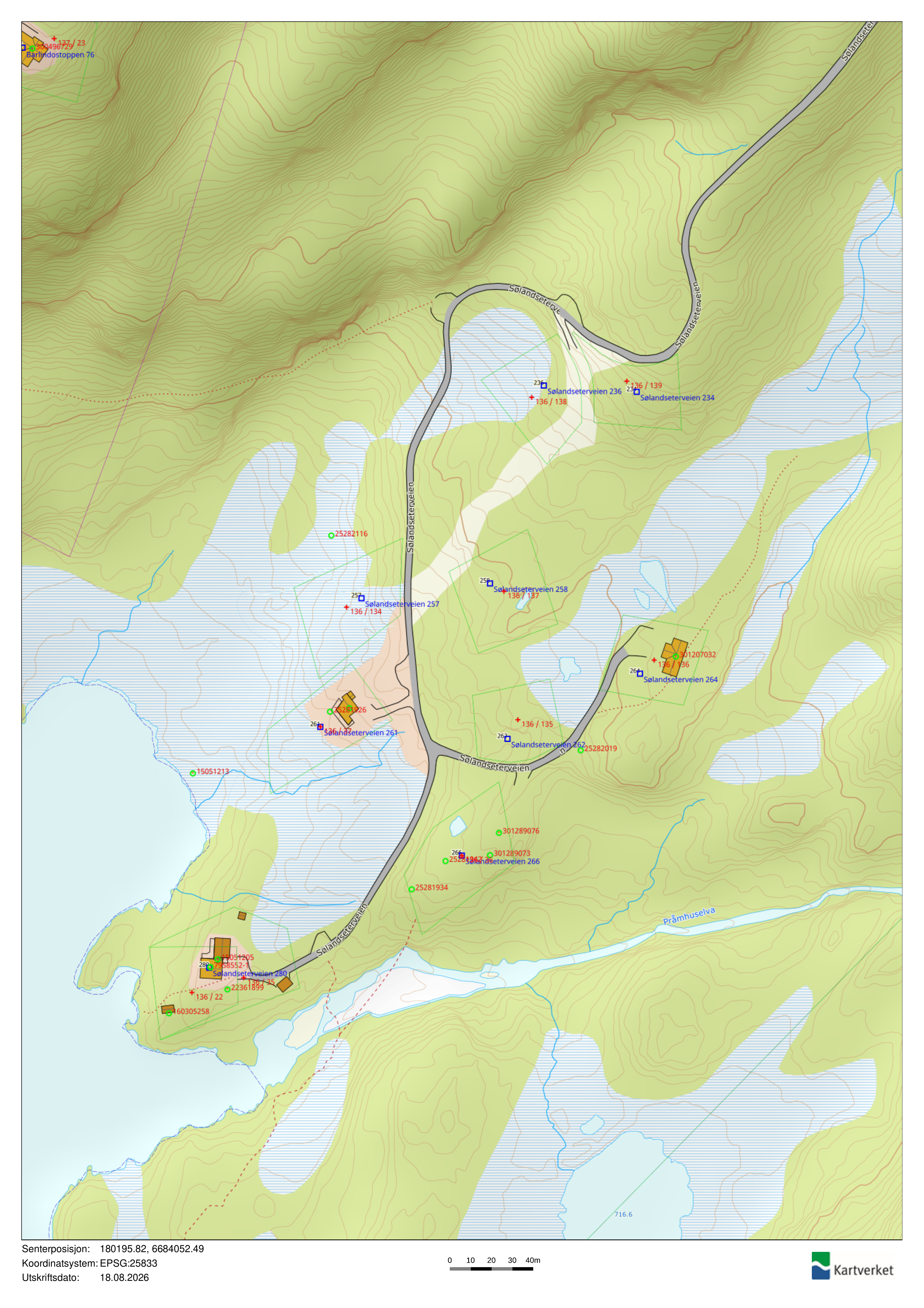 Tomtekart Søtelifjell Hyttegrend – Felt B