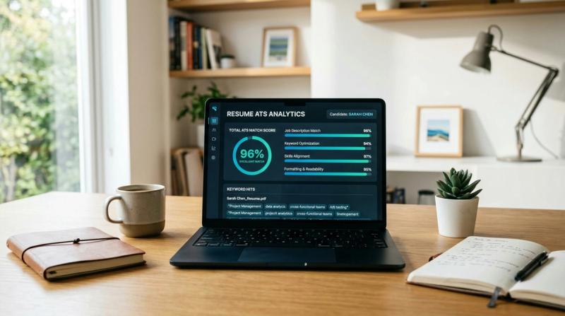 Testeur CV ATS et tableau de bord d'analyse de score en ligne