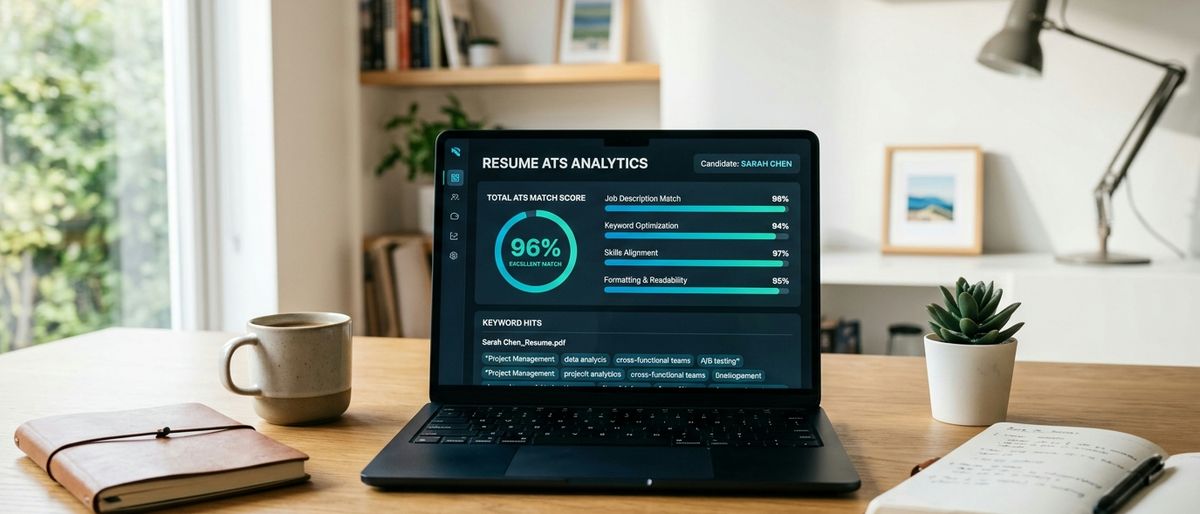 Testeur CV ATS et tableau de bord d'analyse de score en ligne