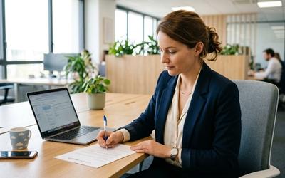 Lettre de démission : quittez sans brûler les ponts — illustration article Candidatop