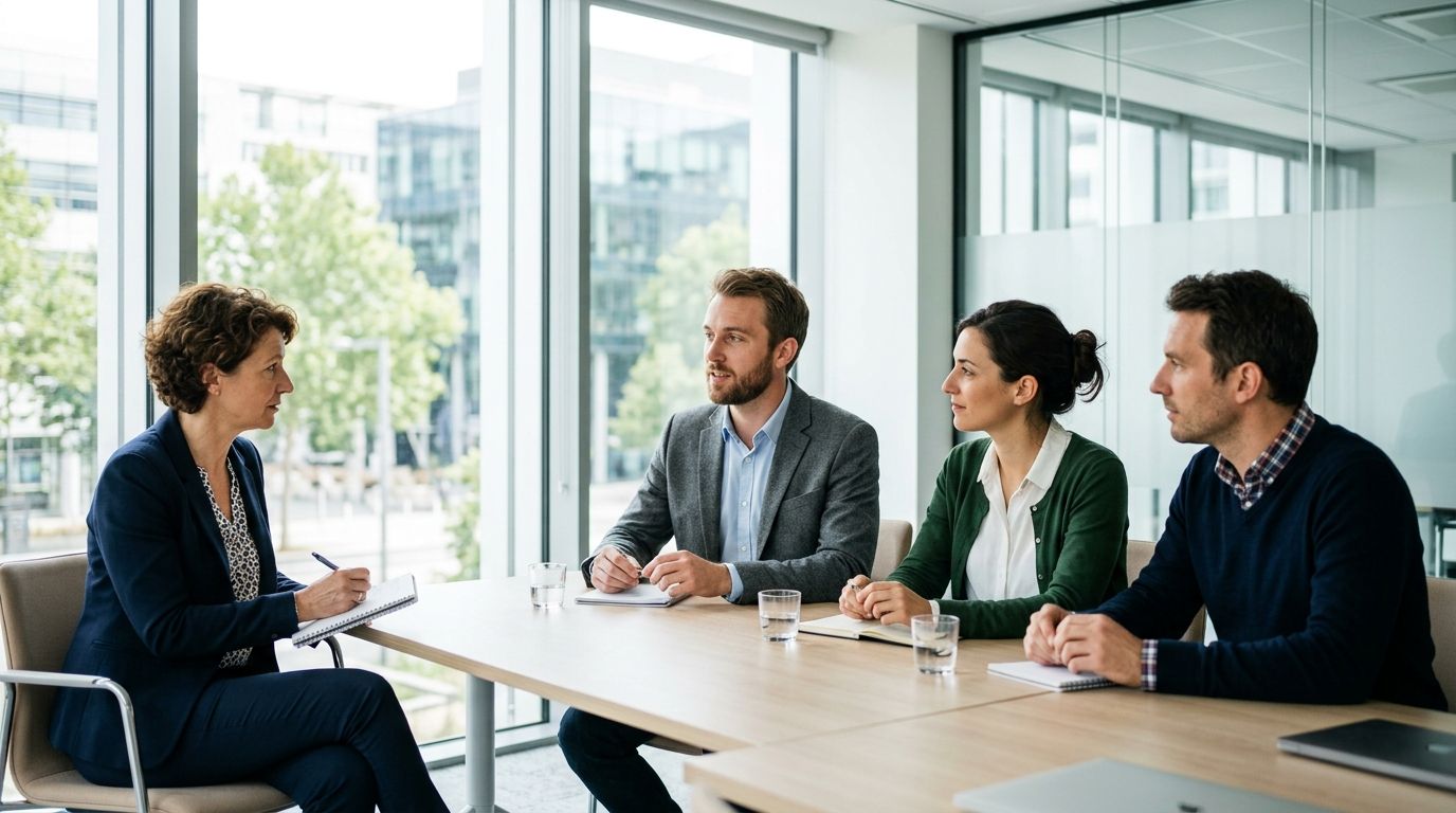 Entretien collectif : comment se démarquer en groupe — illustration article Candidatop