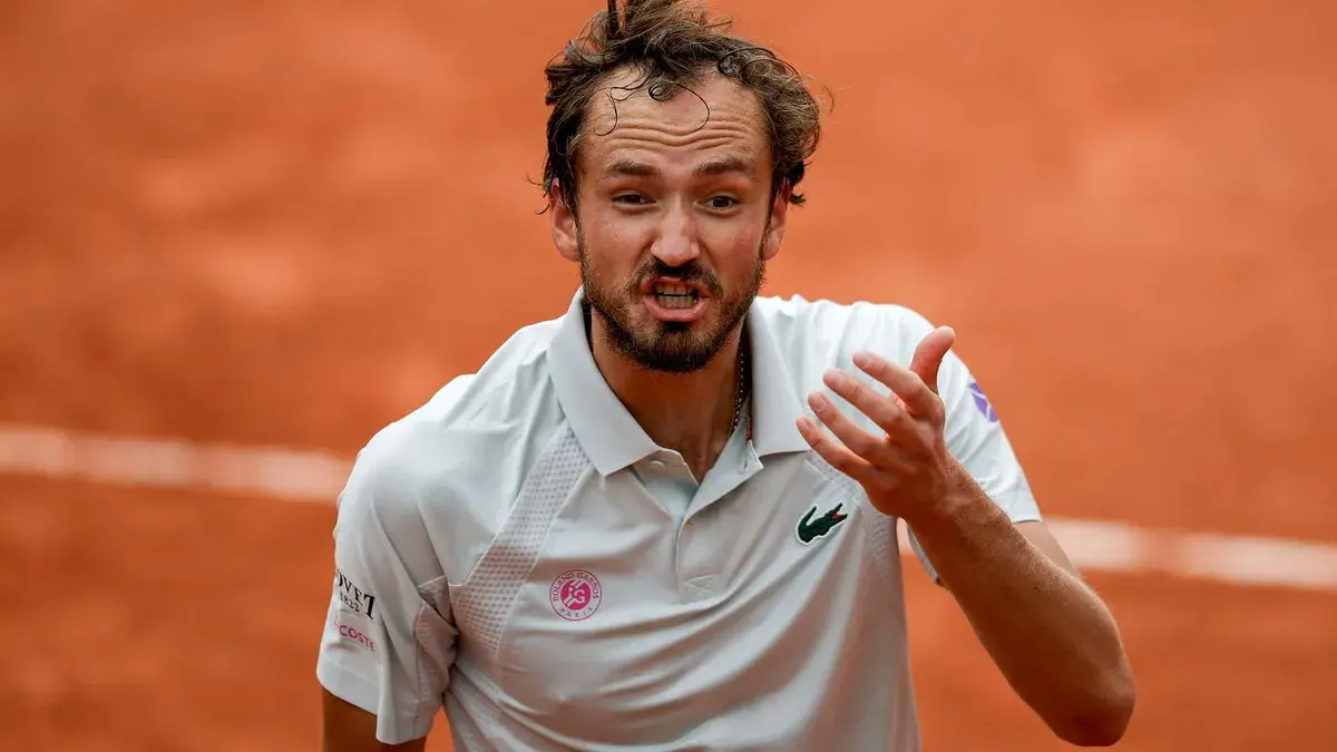 Matteo Berrettini in action at the Monte-Carlo Masters