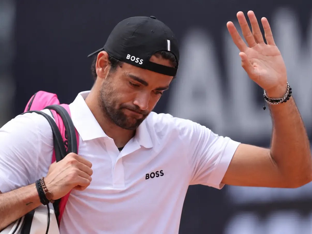Berrettini triste dopo la sconfitta