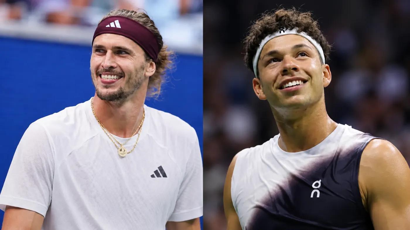 Alexander Zverev und Ben Shelton