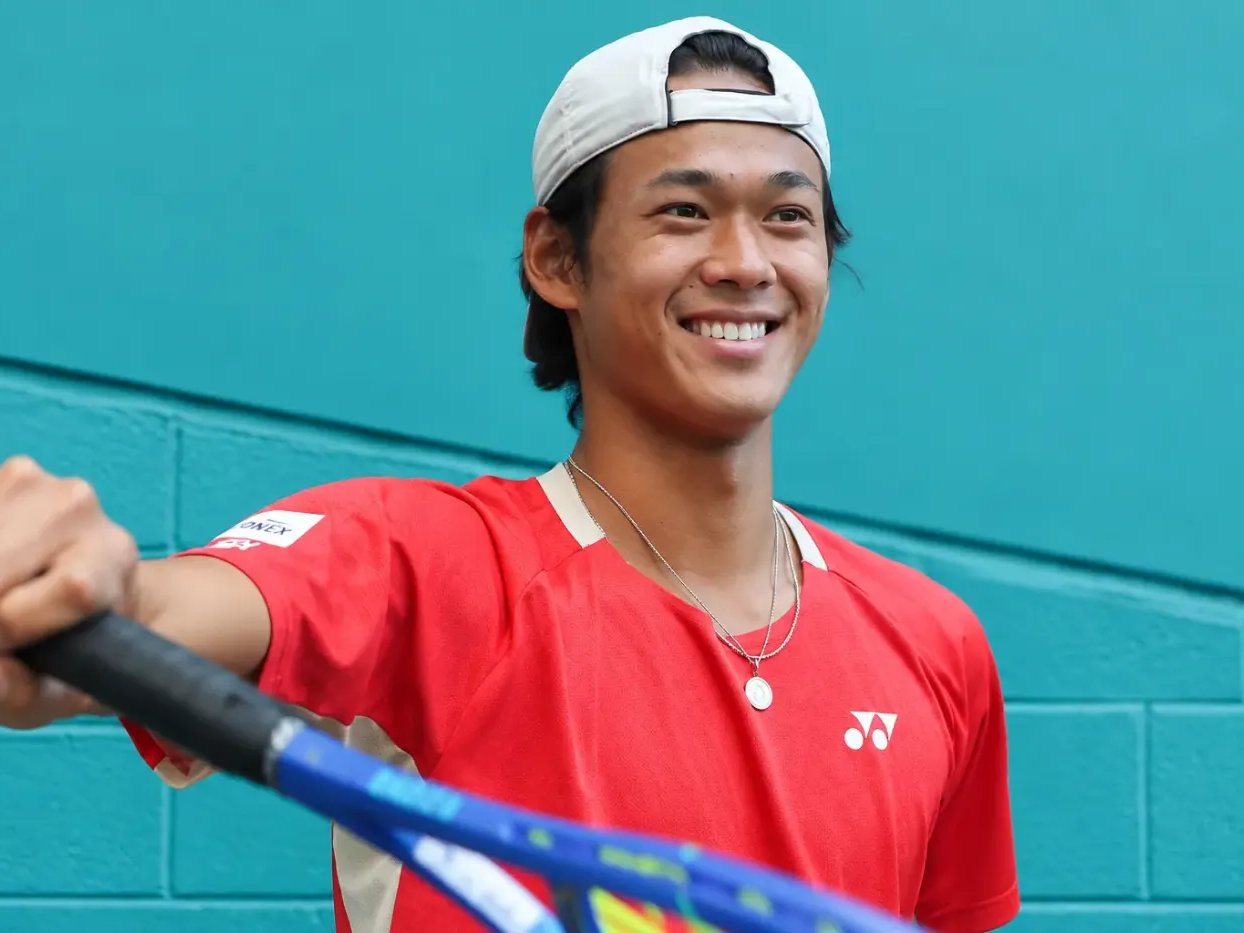 Sakamoto feliz después de la victoria