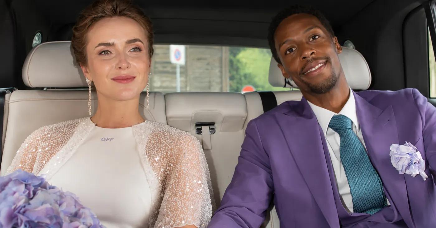 Elina Svitolina e Gaël Monfils in abiti da sposi