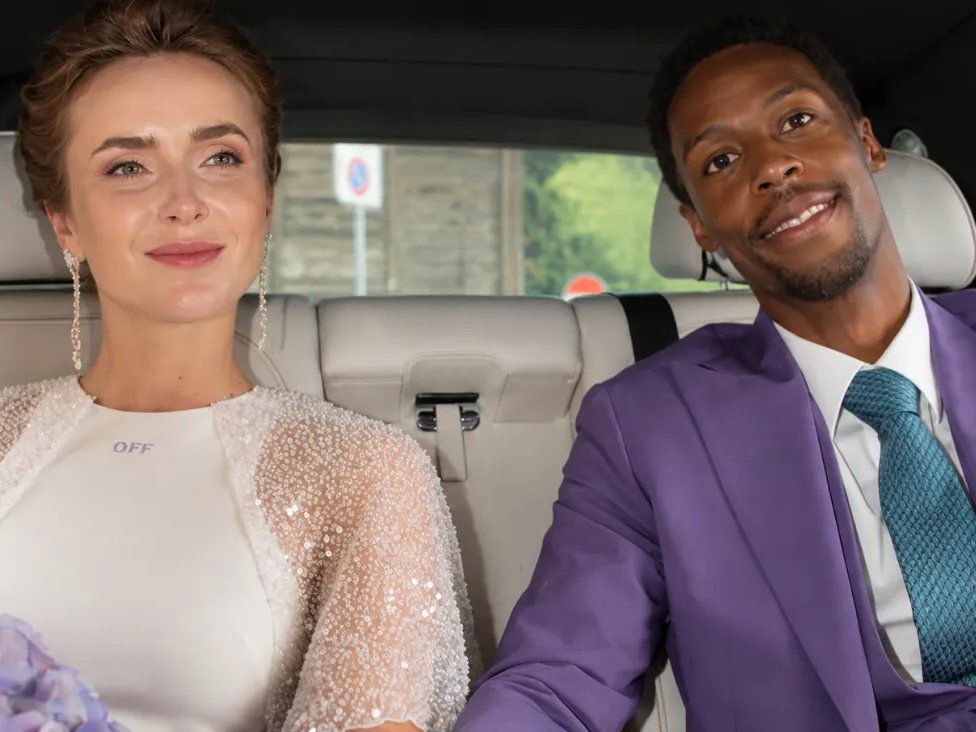 Elina Svitolina e Gaël Monfils in abiti da sposi