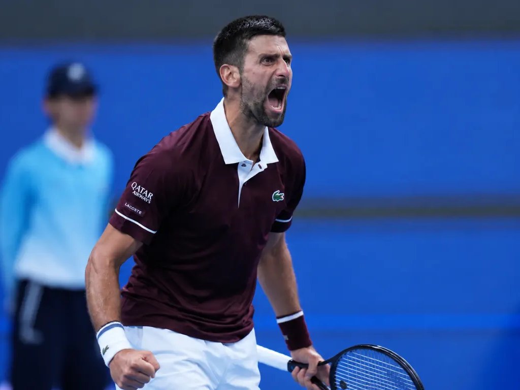 Djokovic urla in campo a Pechino