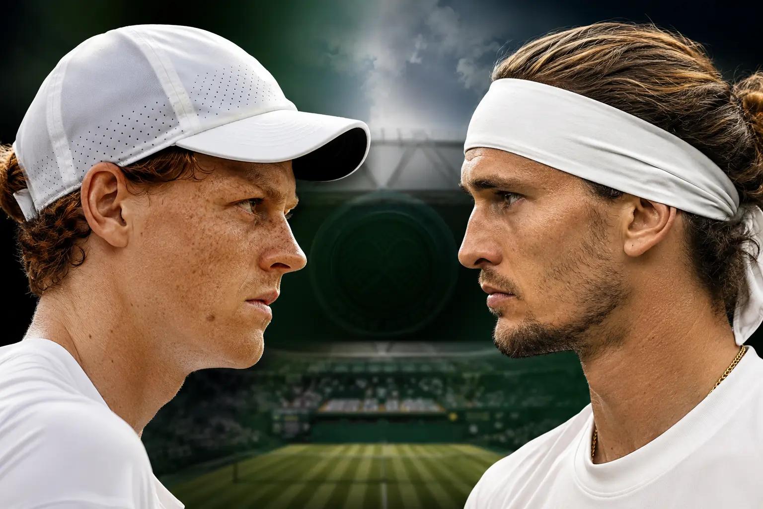 Sinner-Zverev, la primera vez sobre hierba: por qué el servicio puede acortar la distancia
