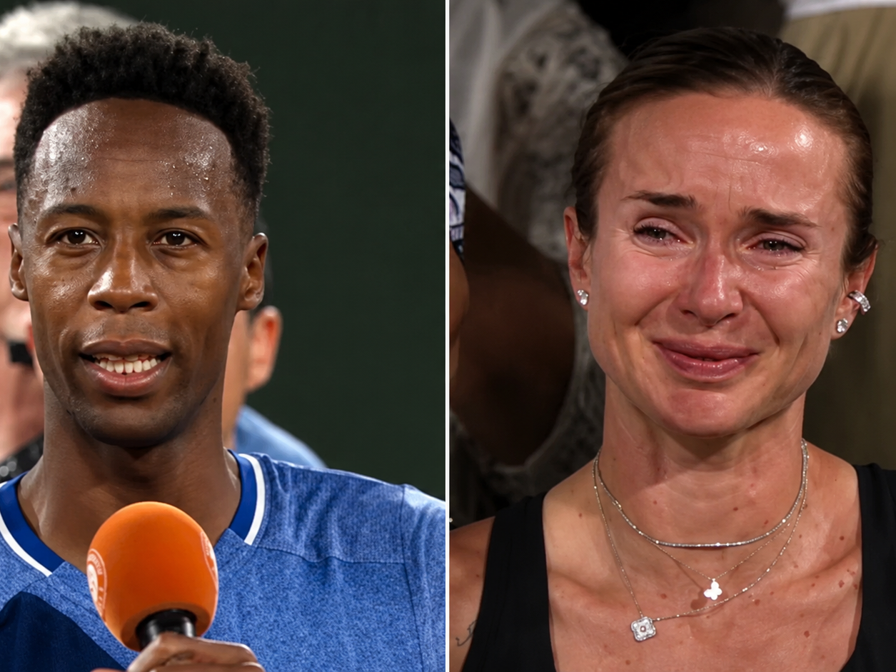 Monfils Roland Garros crying