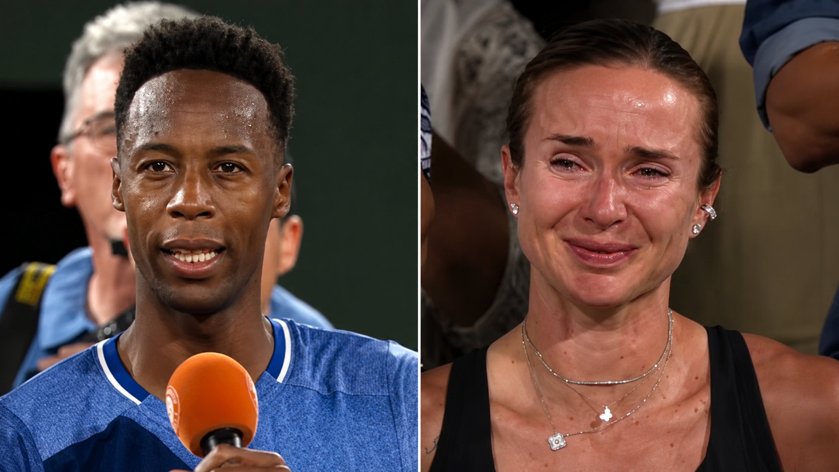 Monfils Roland Garros crying