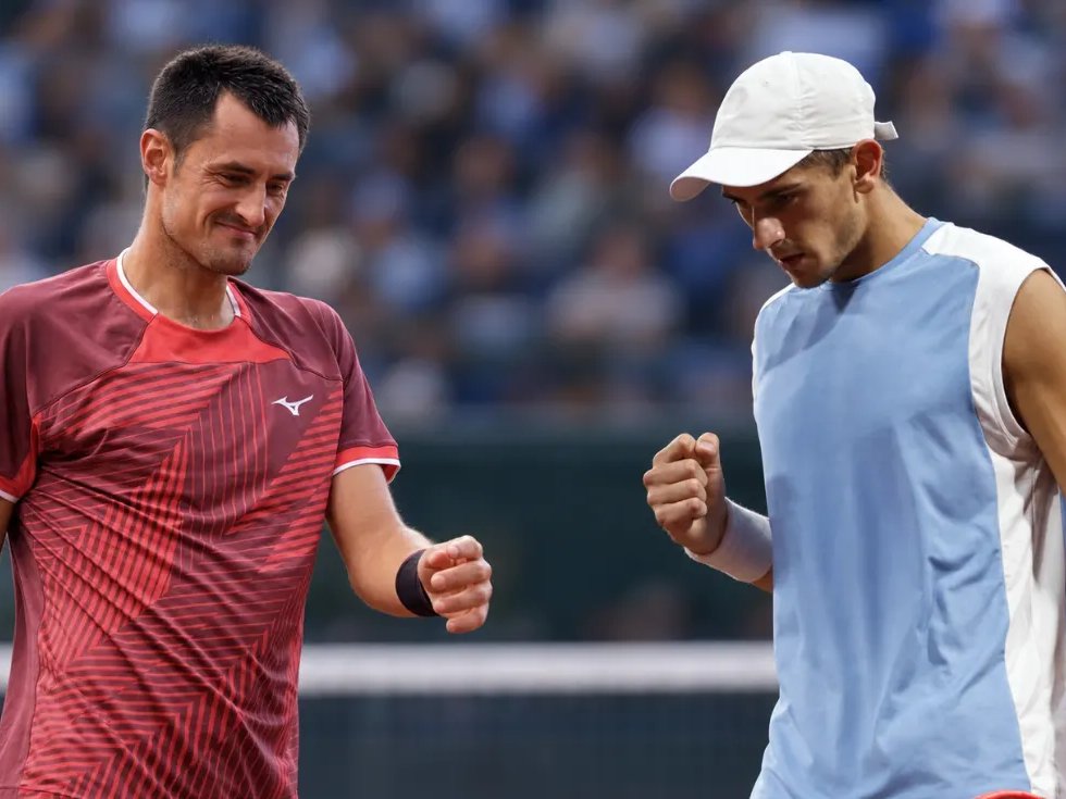 Bernard Tomic e Matteo Arnaldi