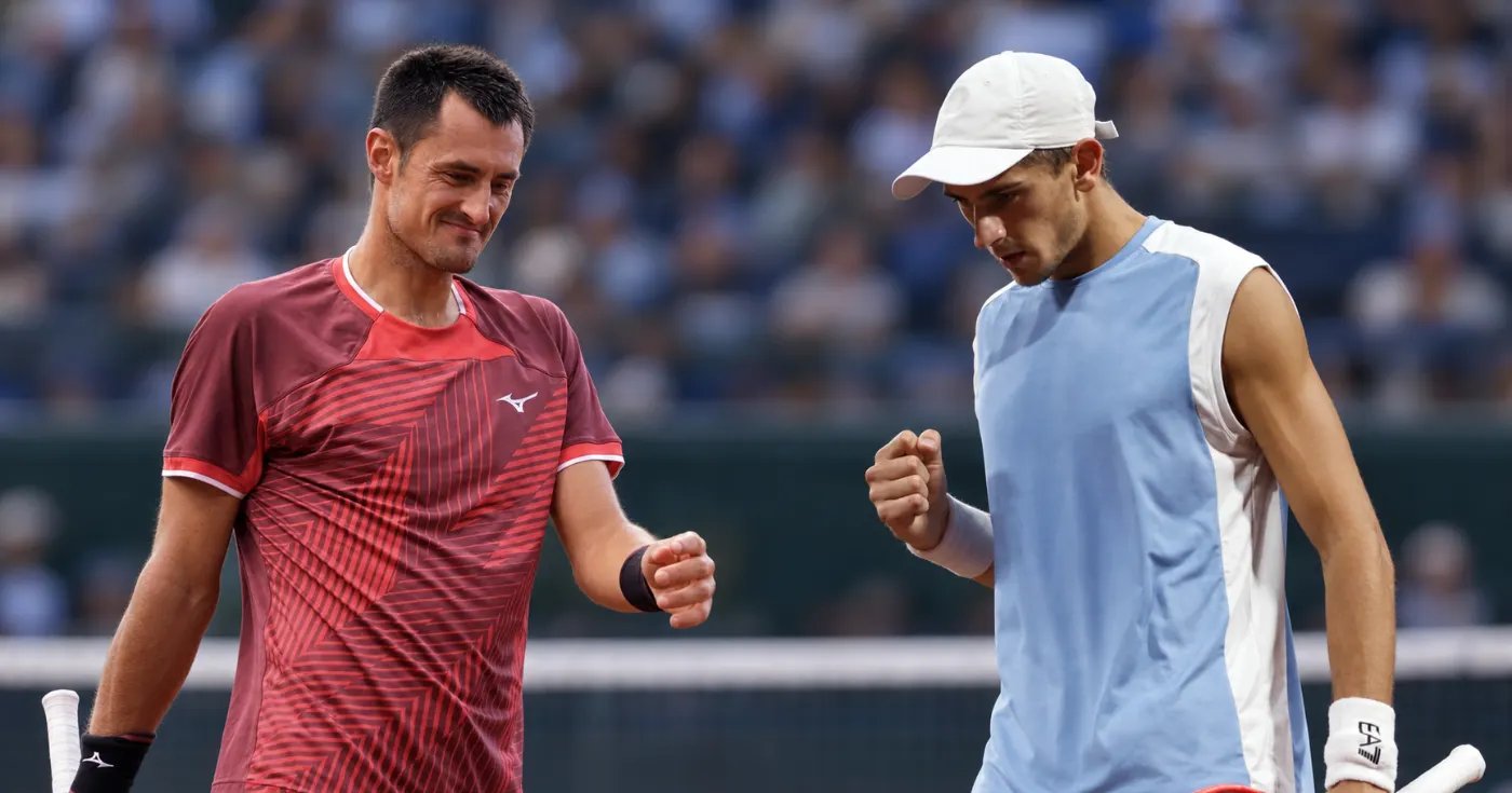Bernard Tomic y Matteo Arnaldi