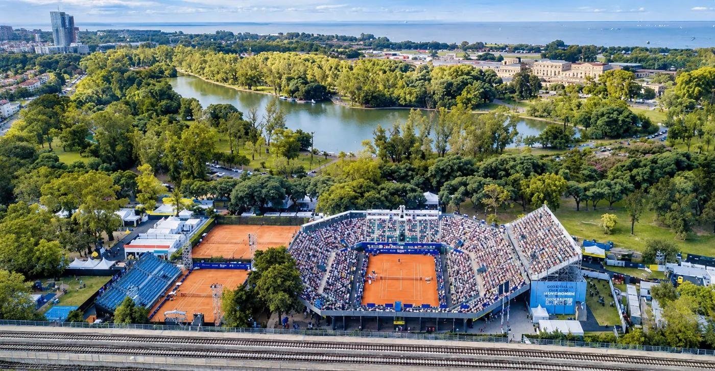 Visuale dall'alto dell'Argentina Open