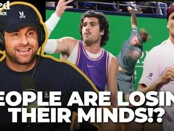 screen della puntata di Served with Andy Roddick dove parla di Sinner