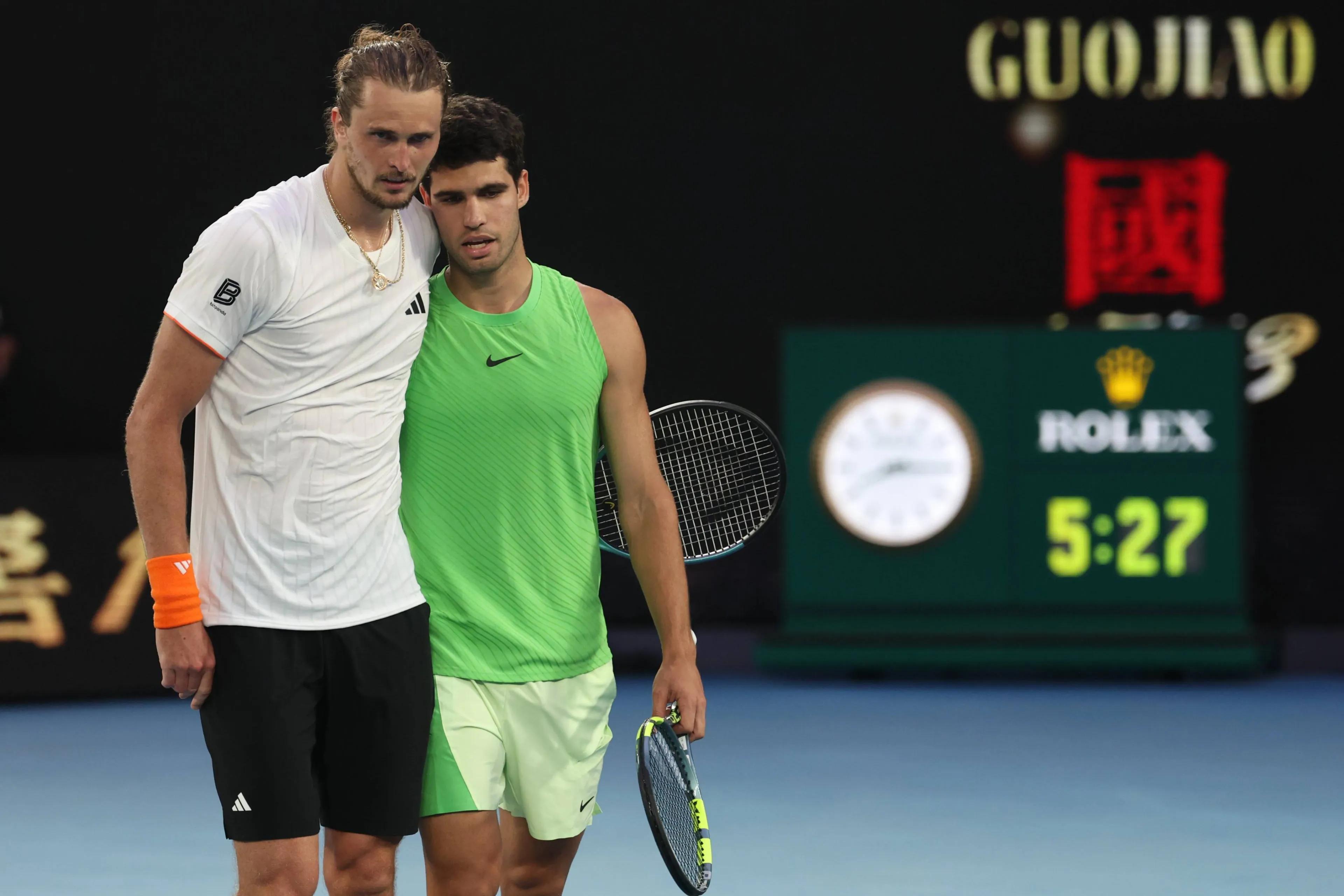 Zverev Alcaraz Australian Open