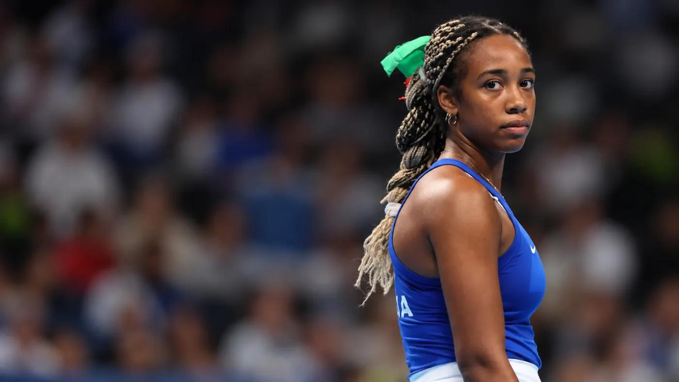 Tyra Grant dejected after the loss