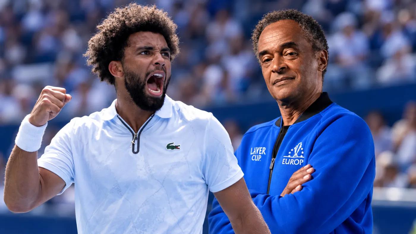 Arthur Fils und Yannick Noah