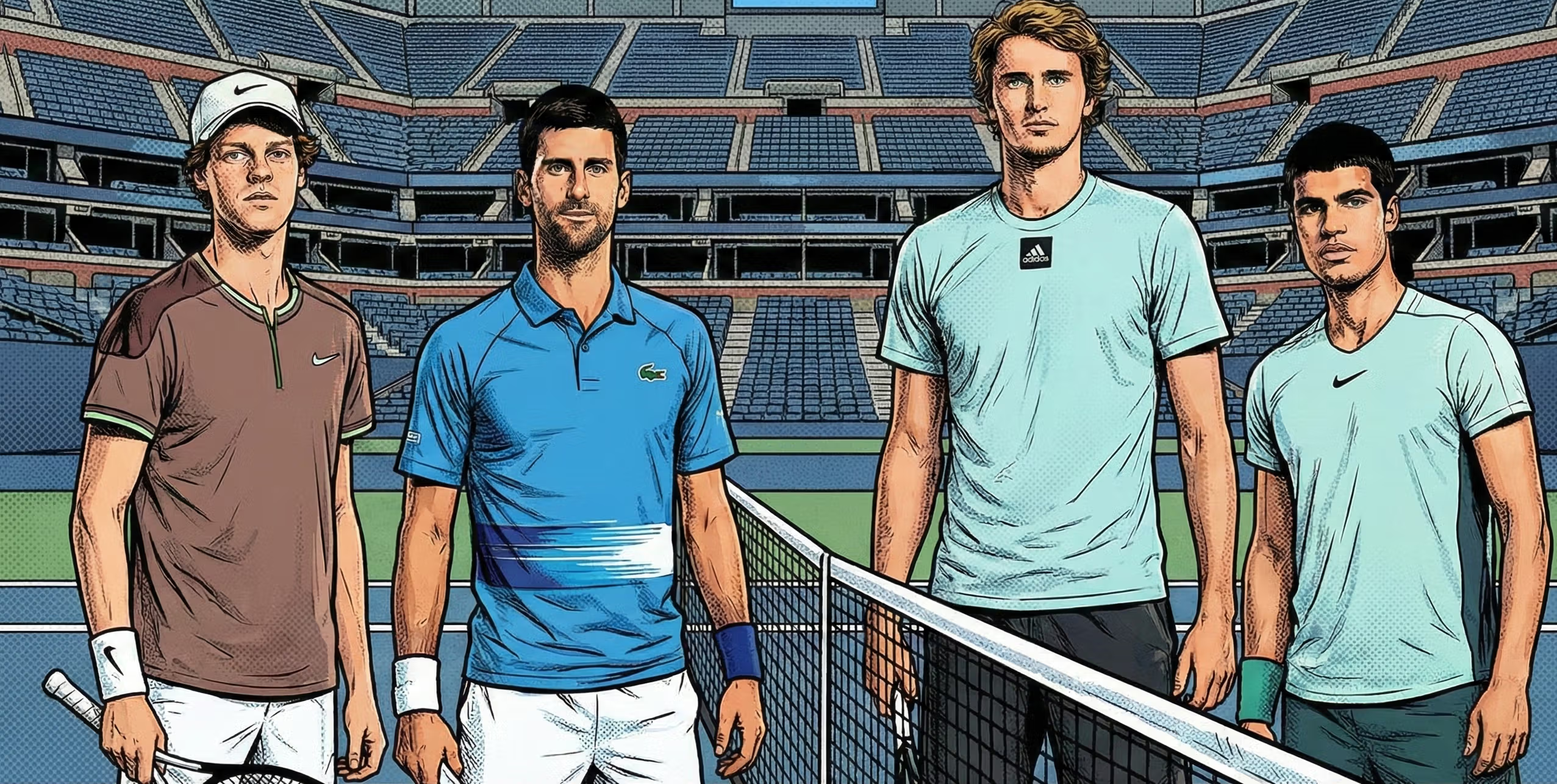 Djokovic, Sinner, Alcaraz, Zverev