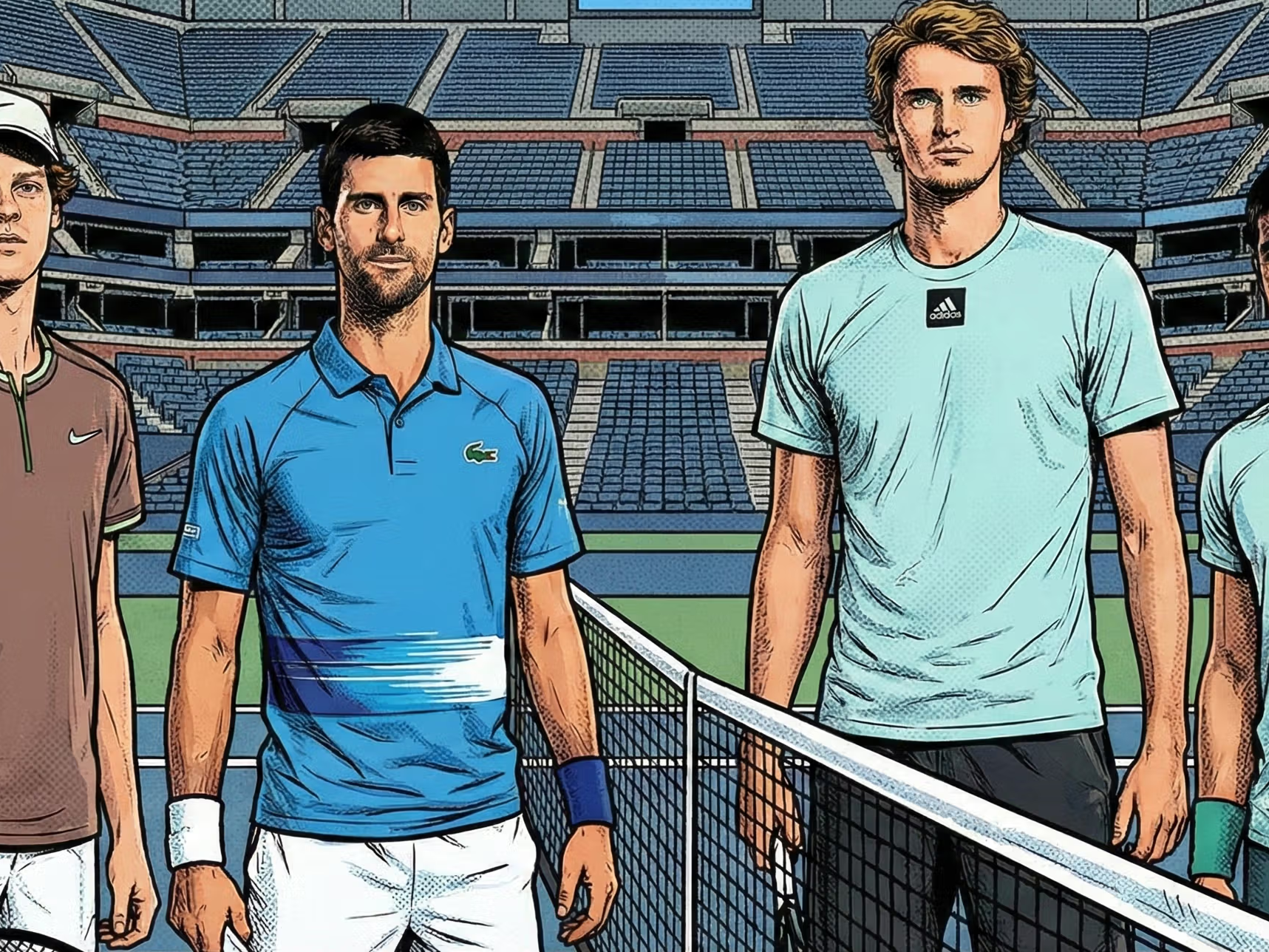 Djokovic, Sinner, Alcaraz, Zverev