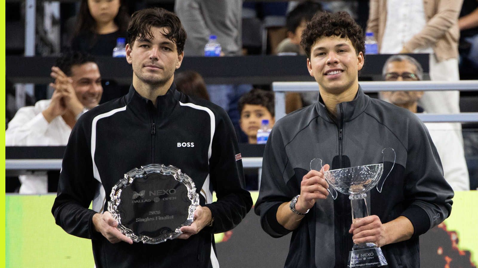 Taylor Fritz e Ben Shelton con i loro trofei