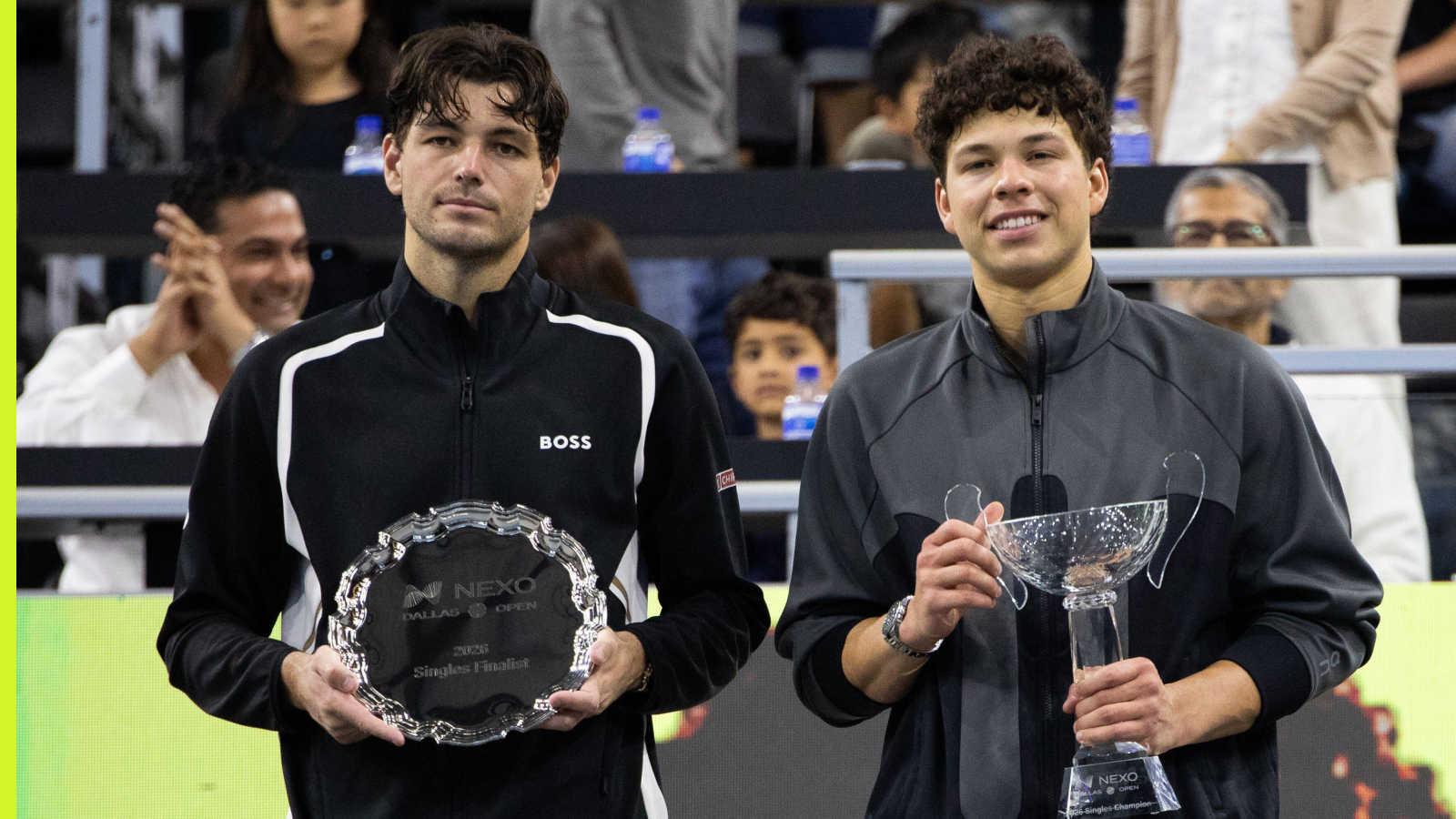 Taylor Fritz e Ben Shelton con i loro trofei