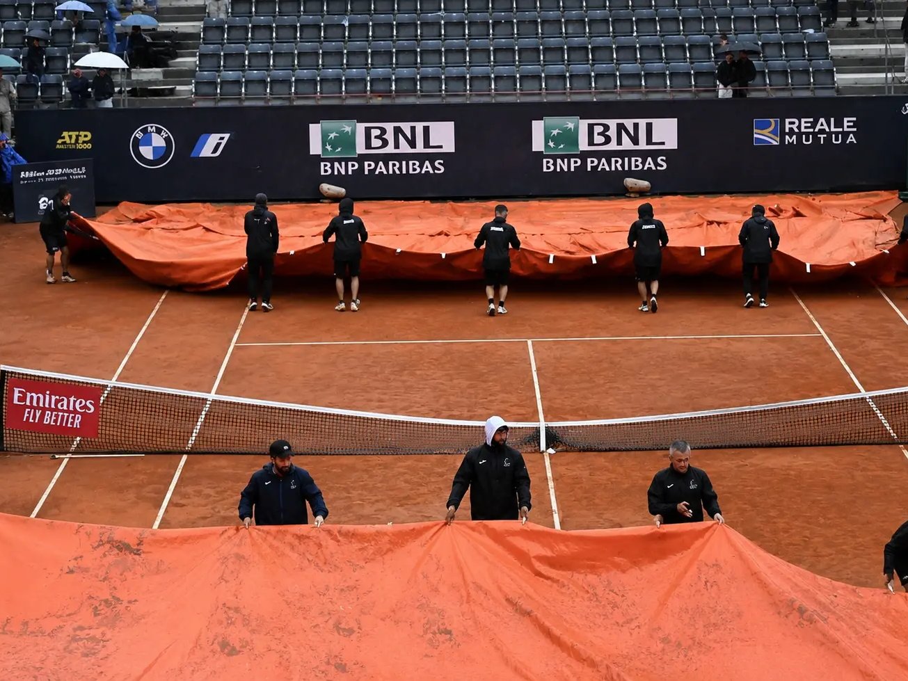 Rome Under the Rain: Darderi vs Ruud Suspended