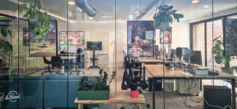 Vue d'ensemble de l'espace de coworking laBarak, 400m²