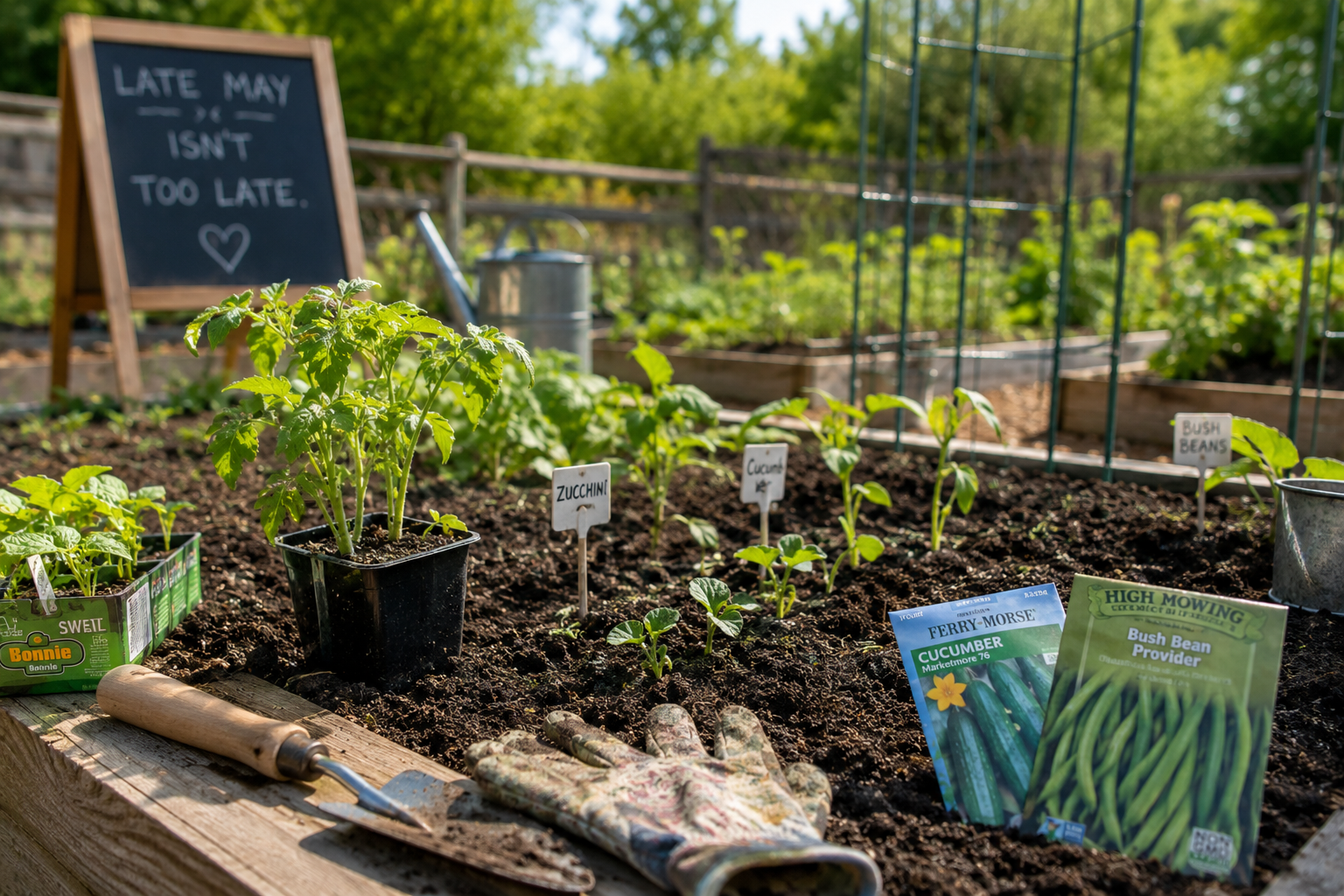 late spring vegetable garden planting