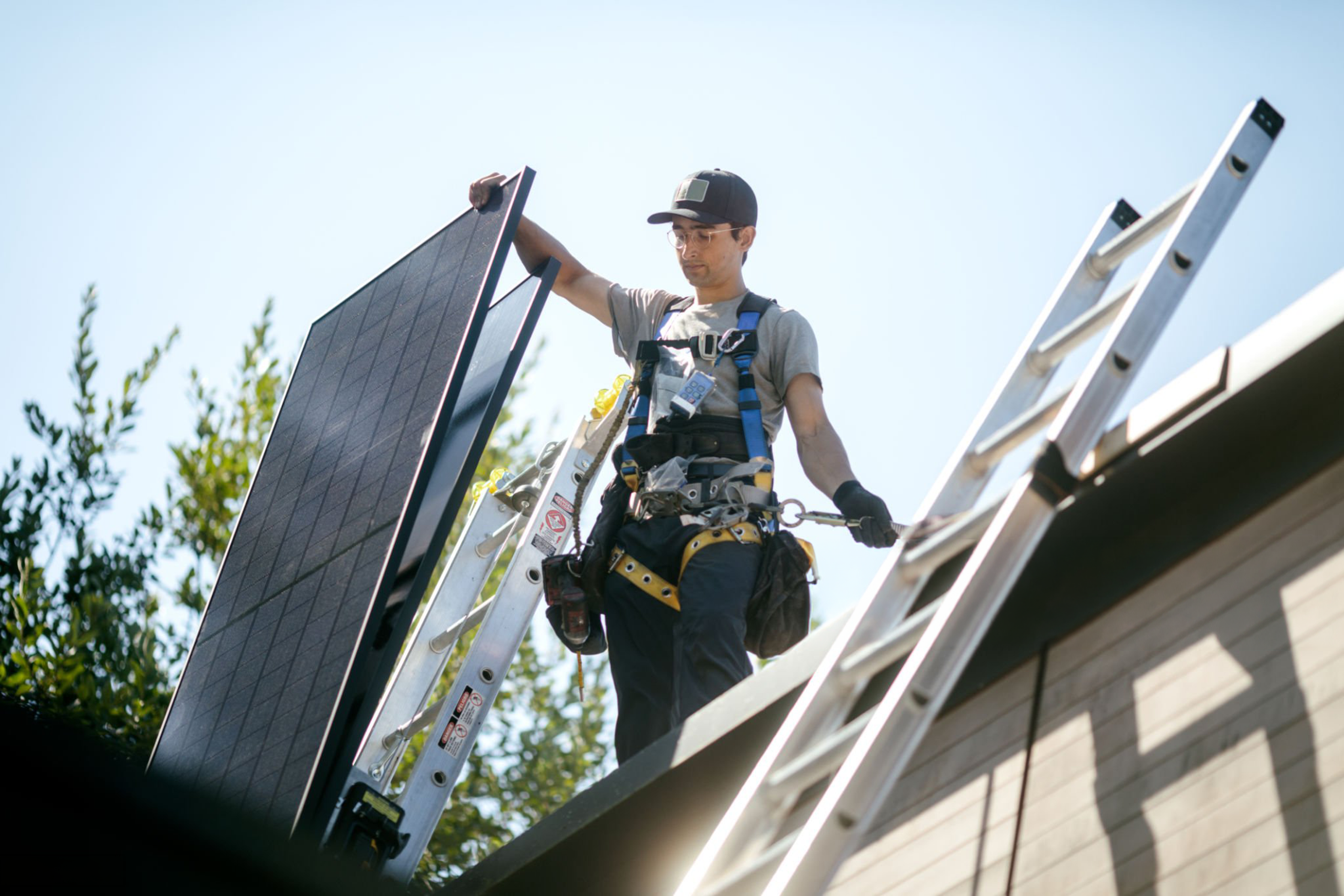 Solar panel installation on a British Columbia home by Firefly Solar