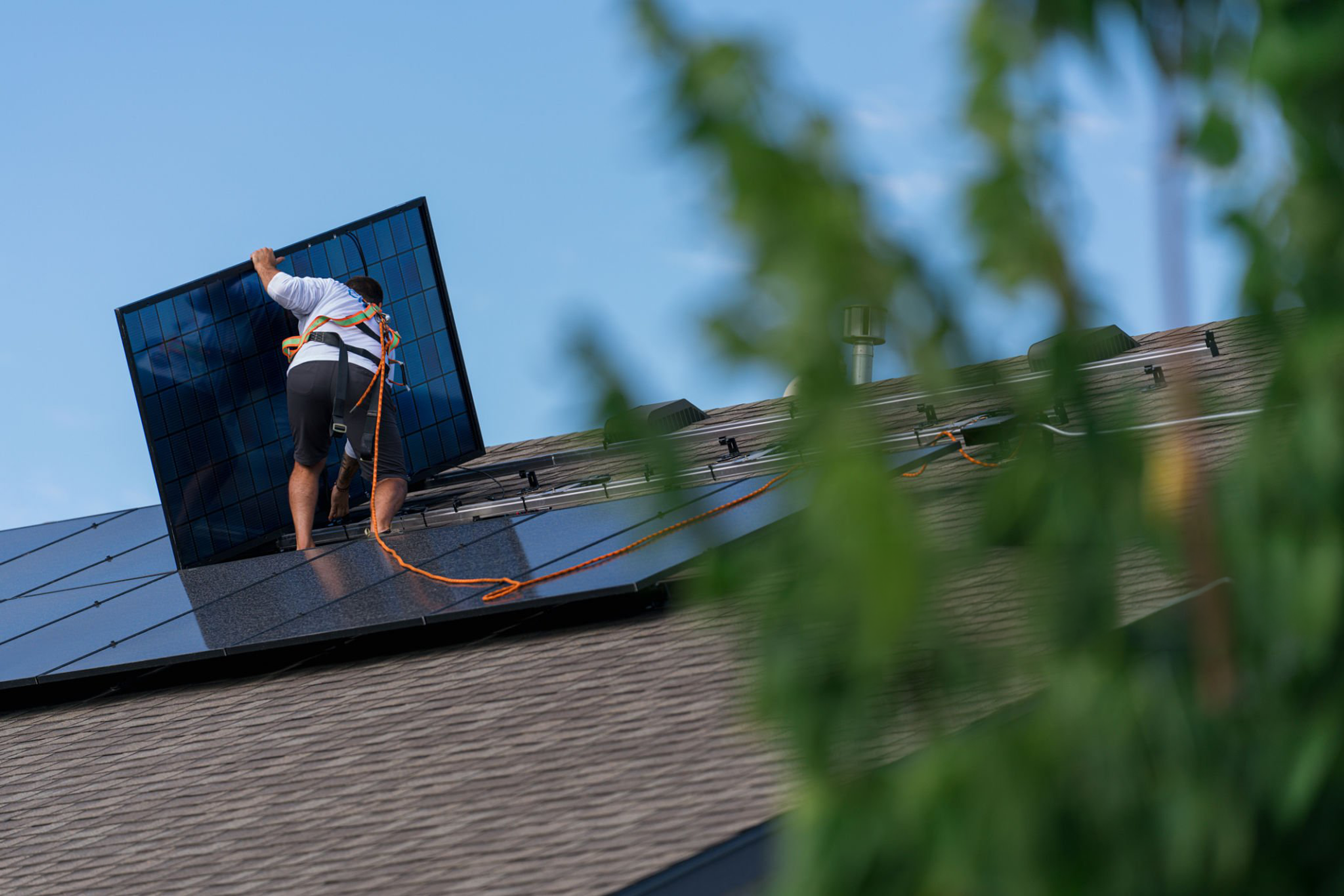 Solar panel installation on a New Brunswick home by Firefly Solar