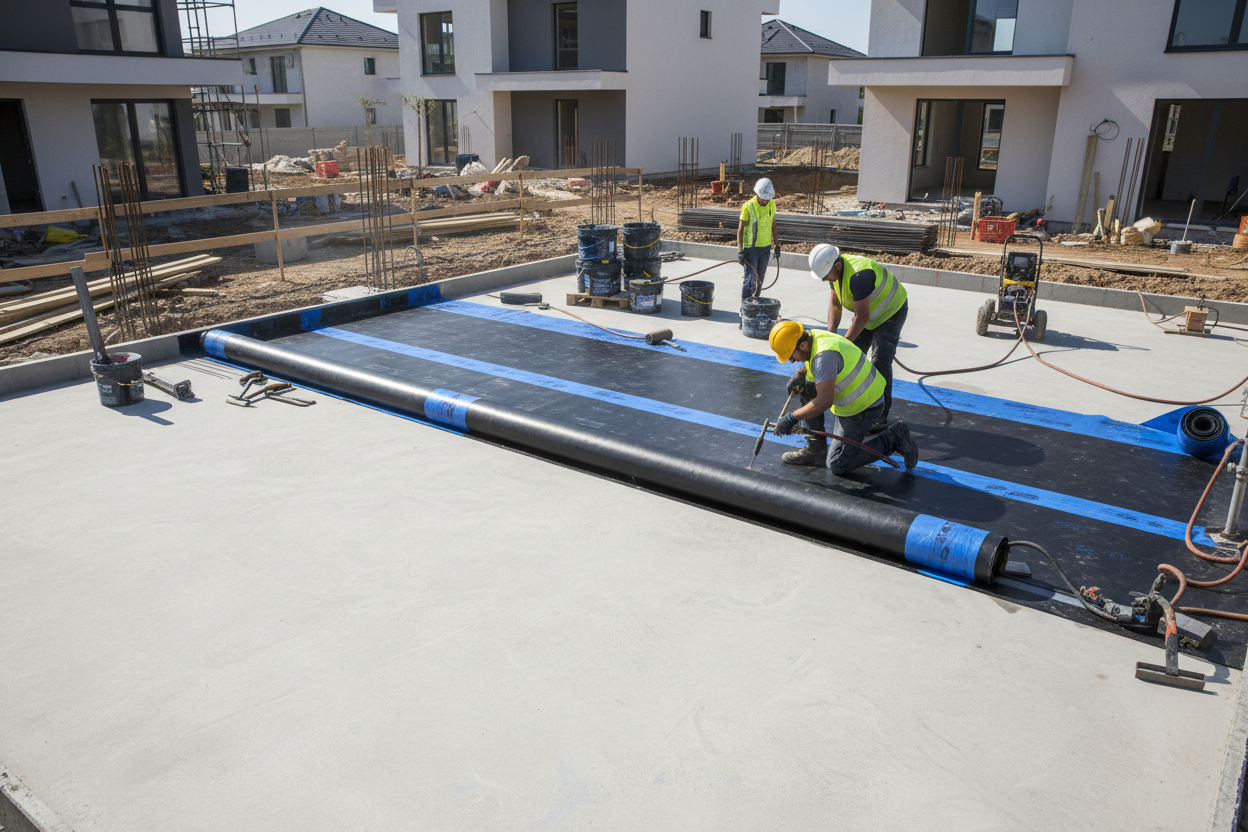 Impermeabilizzazione di una copertura in nuova costruzione