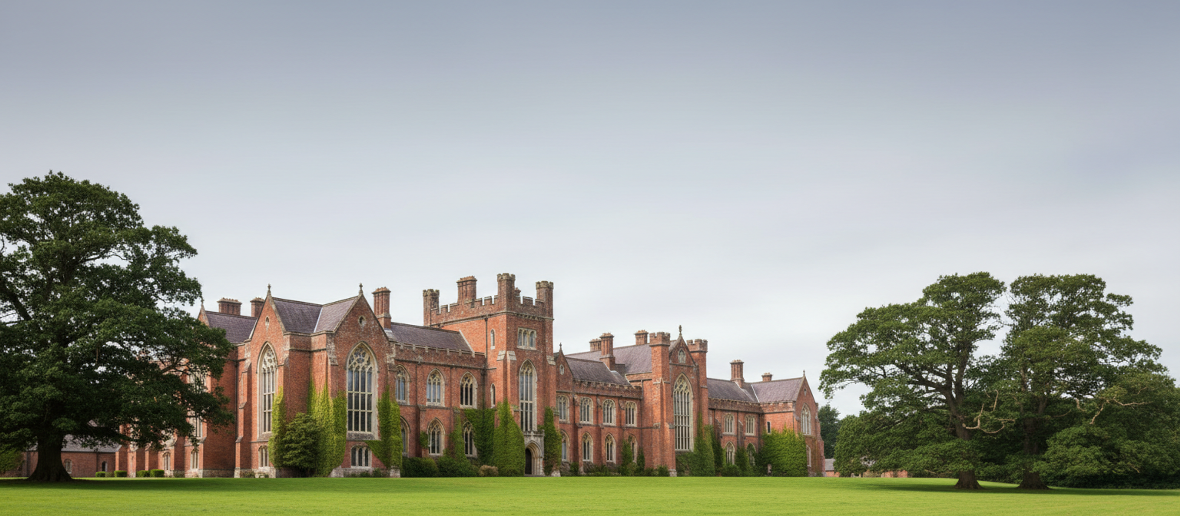 Copertura del Clongowes Wood College durante il risanamento