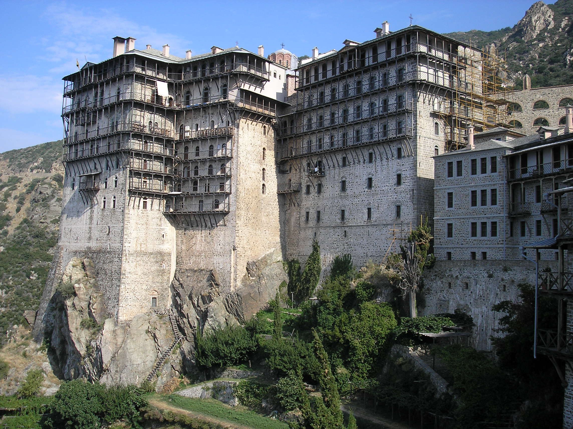Simonopetra Monastery on its rock