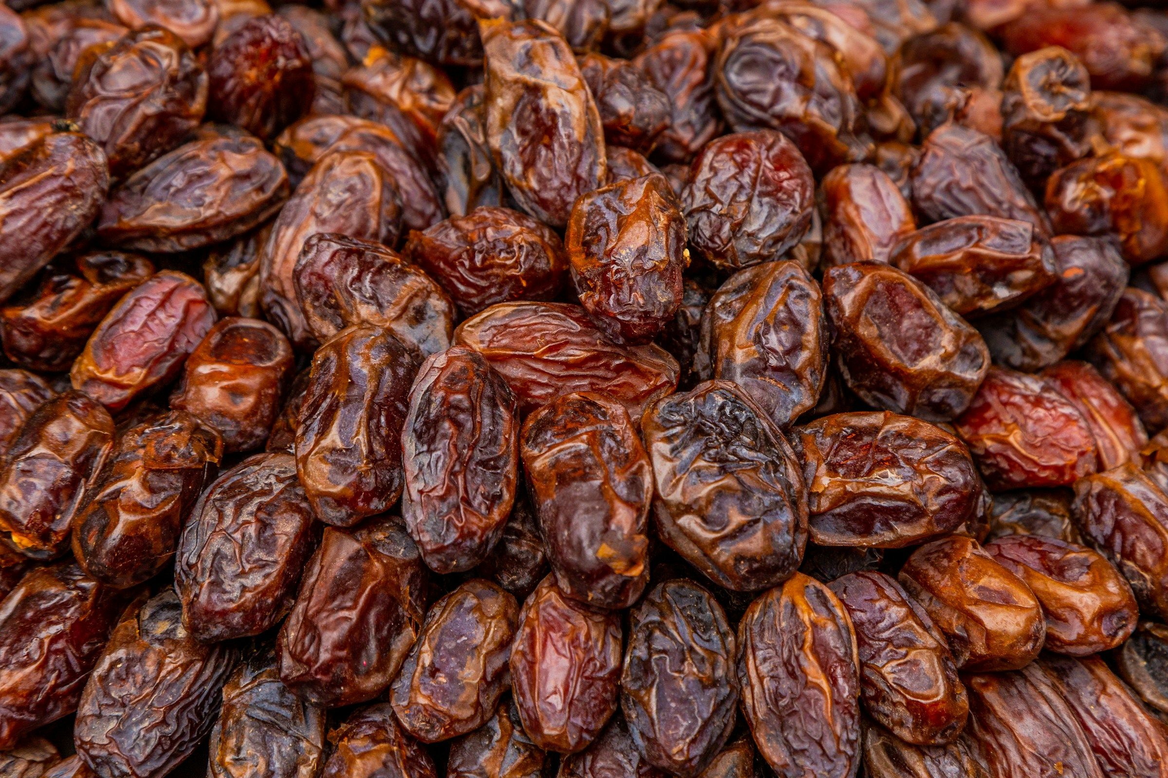 Dates at a market stall in Amman