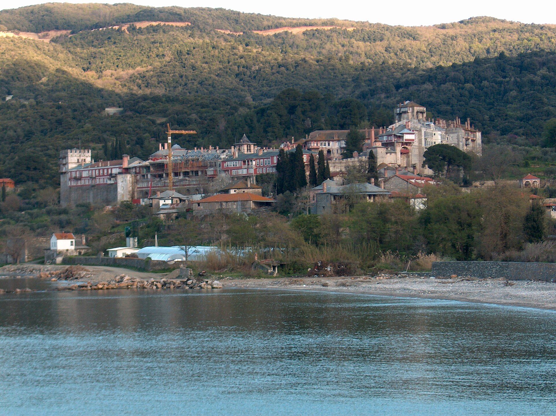 Vatopedi Monastery by the sea