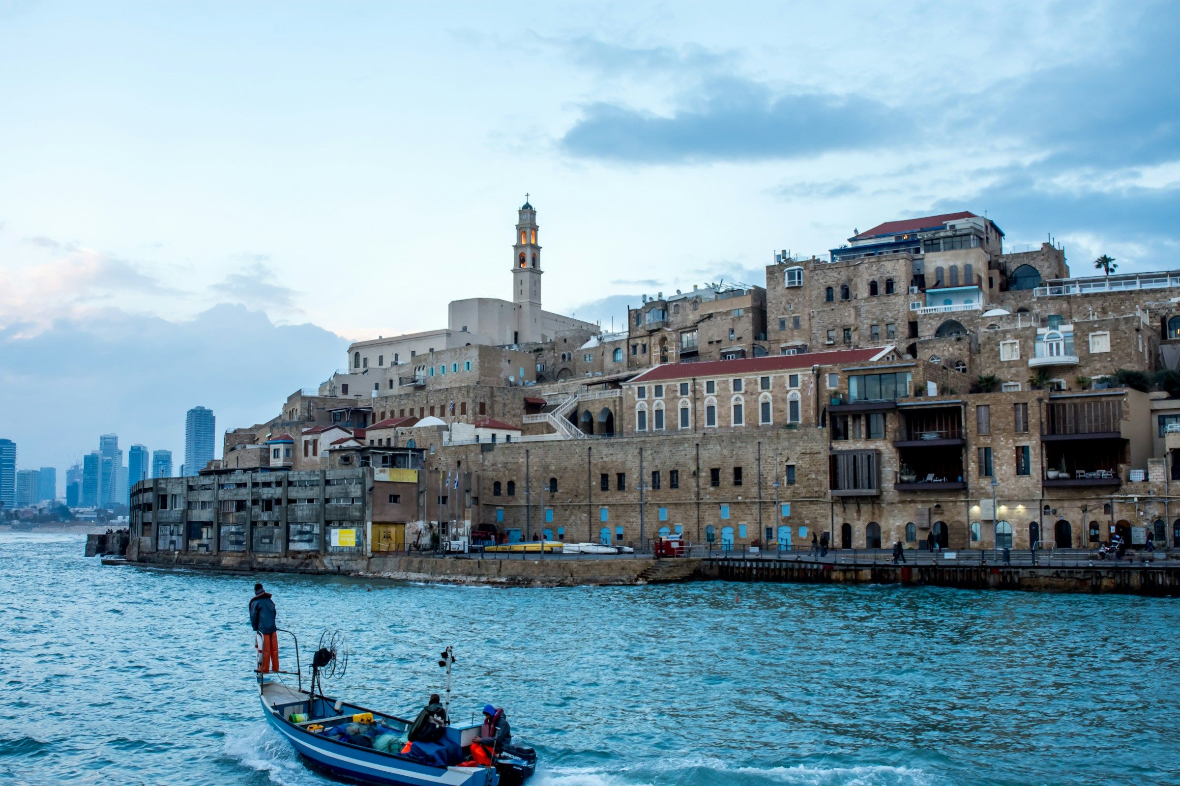 Jaffa port and old town