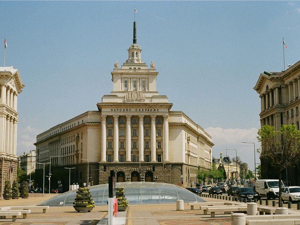 The National Assembly building in Sofia